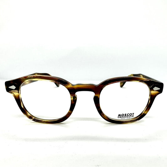 Moscot Lemtosh Bamboo Brown Frames 46 New with Case & Box