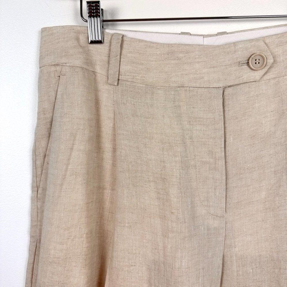 Arket Womens Wide Leg High Rise Linen Pants Size 14 EU 44 Light Beige –  Cove Consignment Boutique